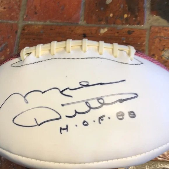 MIKE DITKA SIGNED FULL Size Football CHICAGO BEARS inscribed "HOF 88" - Picture 4 of 5